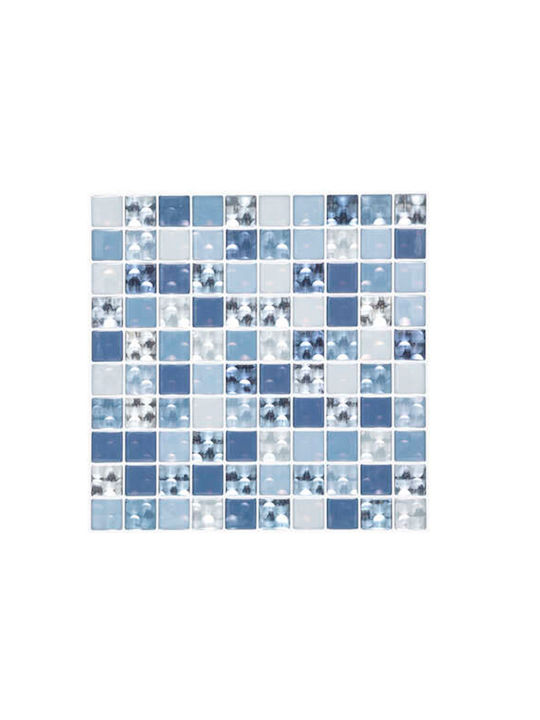 Decorative Sticker Wall Blue 2pcs 25.5x25.5cm A...