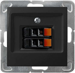 Ospel Steckdose Redner in Schwarz Farbe GG-2Y/m/33