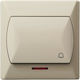 Ospel Knopf Glocke in Beige Farbe ŁP-6AS/01