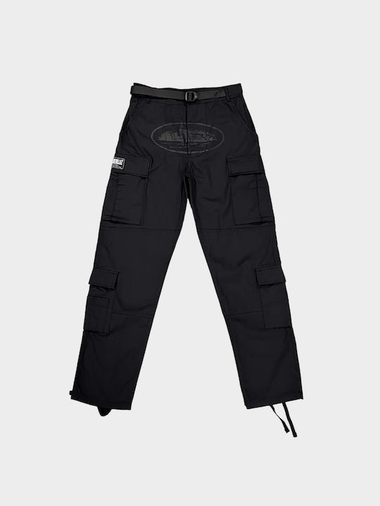 Cargo Men's Trousers in Regular Fit Black