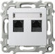 Ospel Διπλή Πρίζα Δικτύου RJ45 χωρίς Πλαίσιο σε...