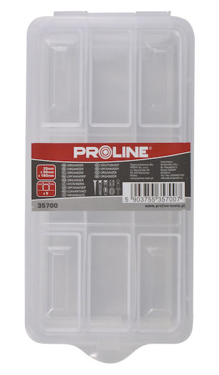Proline Werkzeugkoffer-Organisator 6 Positionen Transparente