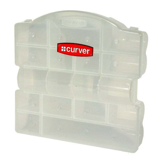 Curver Ταμπακιέρα Εργαλείων 17 Θέσεων Διάφανη 26.4x26.7x7.1εκ.