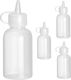 Hendi Set von 4 durchsichtigen Flaschen für Soße mit einer Kapazität von 30ml