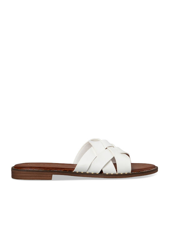 Envie Shoes Women's Flat Sandals in White Color