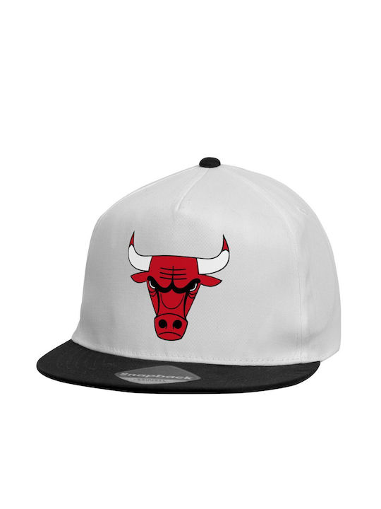 Koupakoupa Παιδικό Καπέλο Υφασμάτινο Chicago Bulls Λευκό
