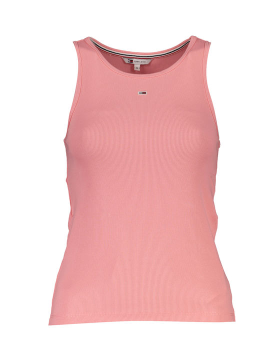 Tommy Hilfiger Женска блуза памучна Без ръкави Pink