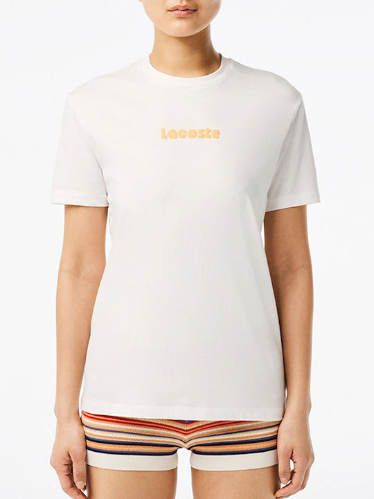 Lacoste Femeie Tricou OffWhite