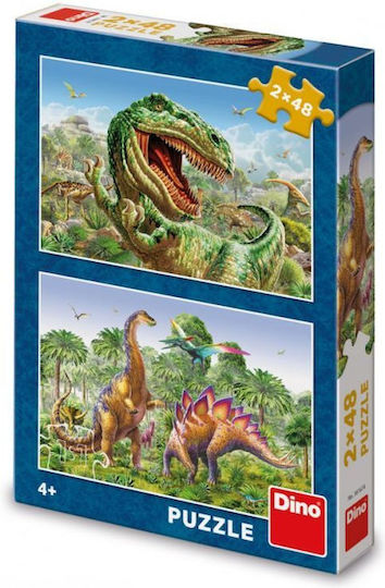 Dino Δεινοσαυροι Μαχη 2x48 Τεμ Παζλ Dino 38167