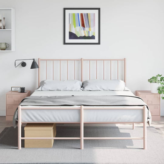 Комоди Метални Розов 2бр 34.5x39x44см
