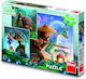 Dino și prietenii săi puzzle 3x55 piese Dino 33534