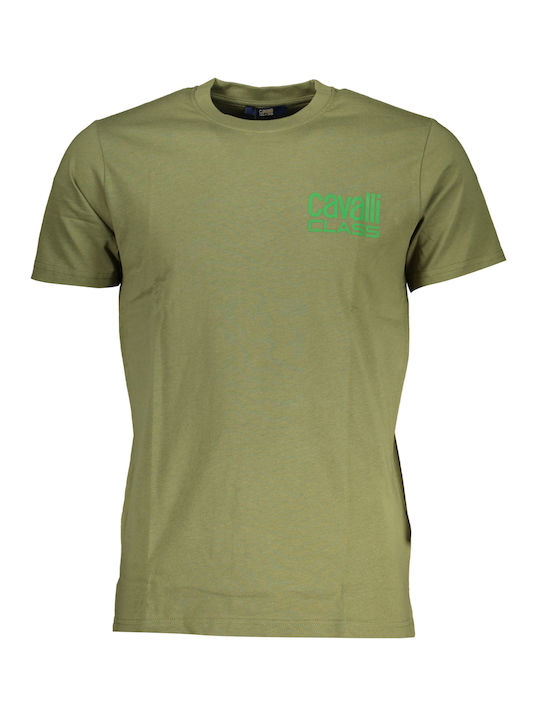 Roberto Cavalli Ανδρικό T-shirt Κοντομάνικο Green