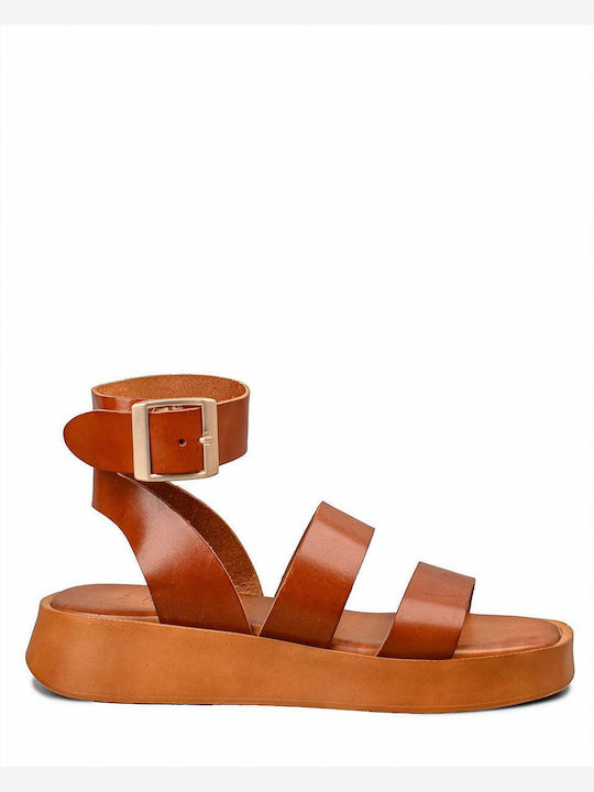 Zakro Collection Flatforms Women's Sandals Tabac Brown