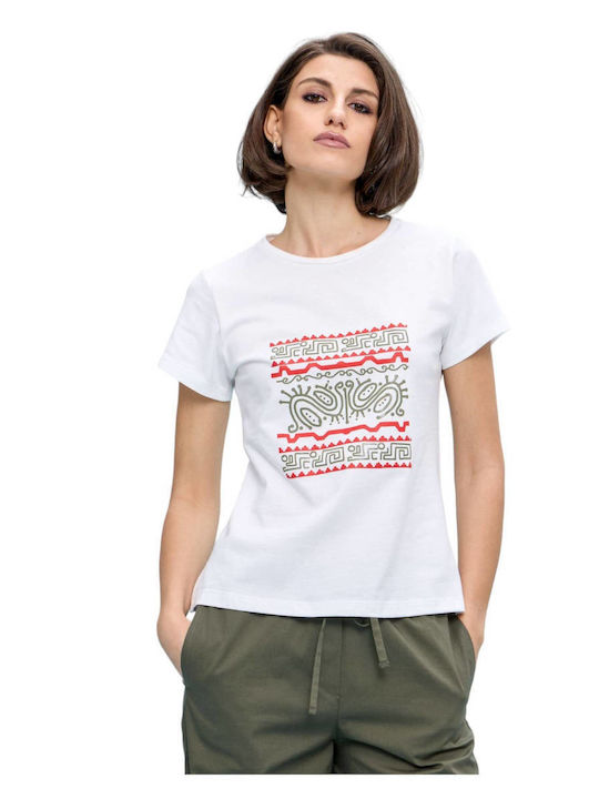 Passager Femeie Tricou Alb