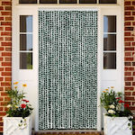 vidaXL Κουρτίνα Πόρτας από Ύφασμα Πράσινη 118x220cm 4004887