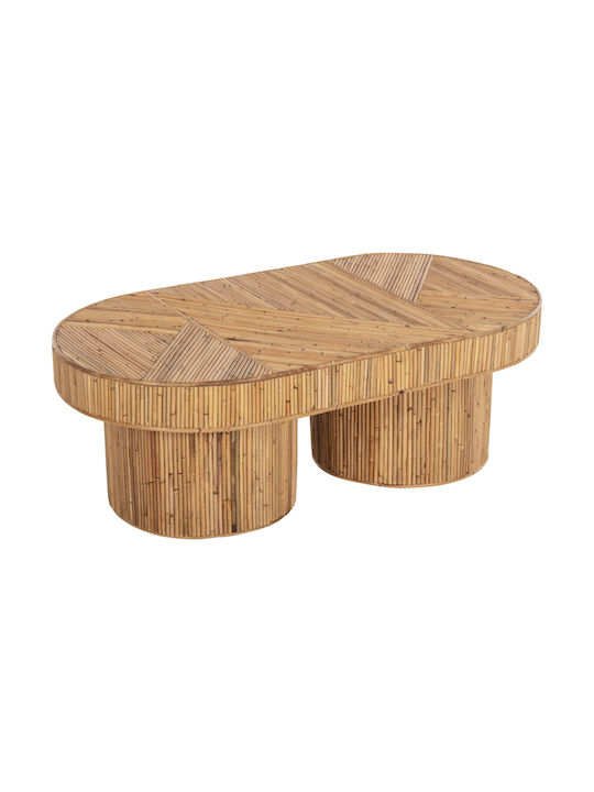 Round Side Table Gatsby made of Bamboo Colour Natural L39xW39xH39cm