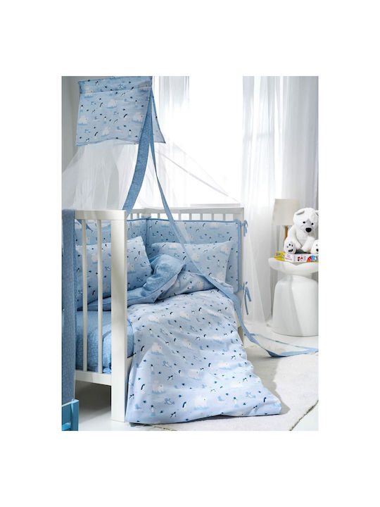 Vesta Home Σετ Βρεφικά Σεντόνια Λίκνου Βαμβακερ...