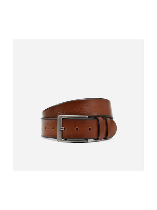 Stefano Mario Men's Leather Belt Tabac Brown