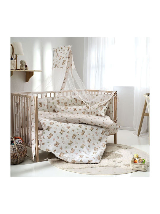 Vesta Home Berry Σετ Βρεφικό Κουβερλί Διπλής Όψης Βαμβακερό Berry 120x160cm