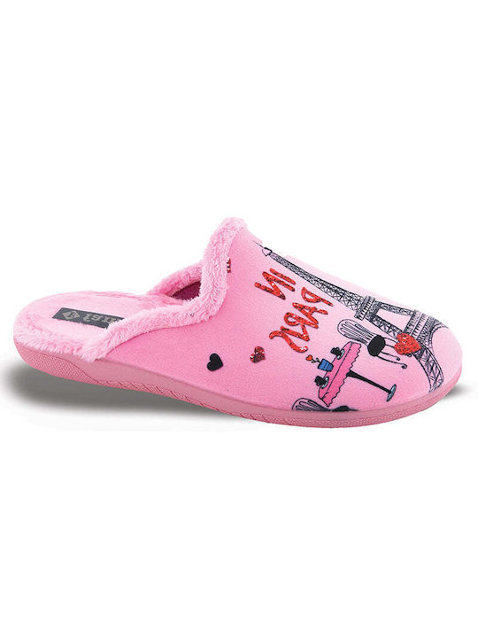 FAME Winter Women's Slippers in Pink color