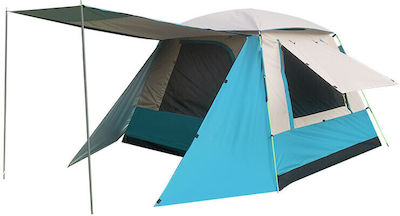 Hupa Aurora Campingzelt Blau 3 Jahreszeiten für 4 Personen 210x210x140cm