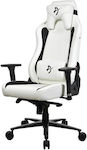 Arozzi Vernazza Soft Artificial Leather Gaming Chair with Adjustable Arms White