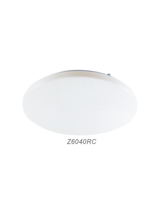 Aca Στρογγυλό Εξωτερικό LED Panel 60W με Φυσικό Λευκό Φως 4000K 55εκ.