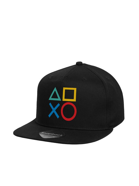 Koupakoupa Pălărie pentru Copii Tesatura Gaming Symbols Negru
