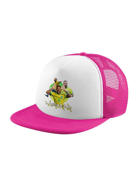 Koupakoupa Kids' Hat Jockey Fabric Neymar Jr White