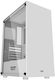 Darkflash DK100 Gaming Midi Tower Computer Case with Window Panel White