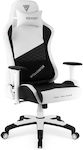 SENSE7 Spellcaster Senshi Edition XL Artificial Leather Gaming Chair with Adjustable Arms Black / White