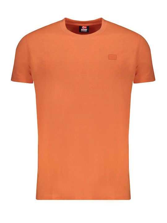 Squola Nautica Italiana T-shirt Bărbătesc cu Mânecă Scurtă Orange