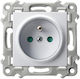 Ospel Szafir Priză Electrică Mortice Simplă Albă