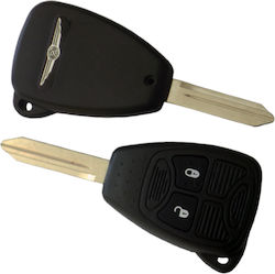 Car Key Shell with Blade with 2 Buttons for Jeep / Chrysler