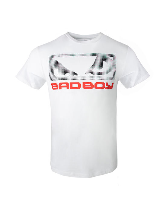 Bad Boy T-shirt Bărbătesc cu Mânecă Scurtă Alb