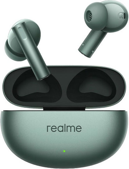 Realme Buds Air 6 Bluetooth Handsfree Ακουστικά με Θήκη Φόρτισης Forest Green