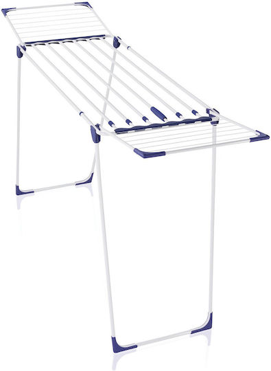 Leifheit Solid Folding Floor Clothes Drying Rack Made of Plastic with Hanging Length 23m