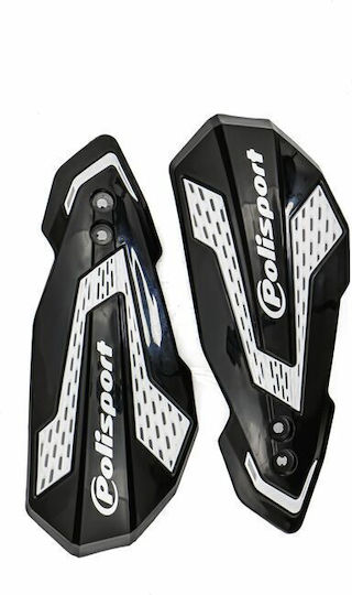 Polisport Motorcycle Protective Hand Guards in Black Colour
