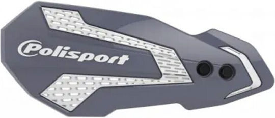 Polisport Motorcycle Protective Hand Guards in Gray Colour