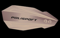 Polisport Motorcycle Protective Hand Guards in Black Colour