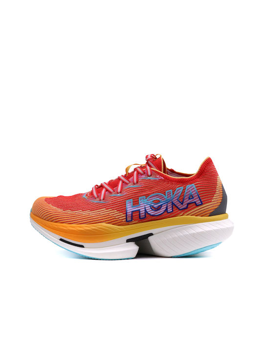 Hoka Cielo X1 Ανδρικά Αθλητικά Παπούτσια Running Cerise / Solar Flare