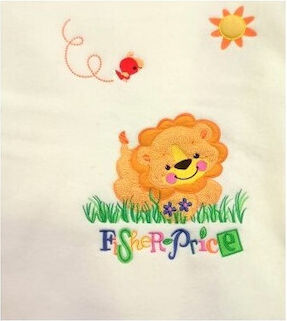 Fisher Price Blanket Cot Lion Fleece Beige 100x140cm