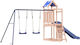 vidaXL Wooden Tower Brown