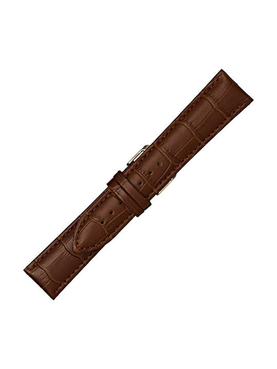 KOSTELO Leather Strap Brown 12mm