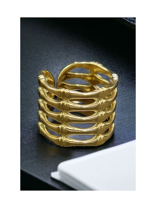 Women's Ring from Steel Gold Plated