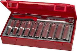 Teng Tools 122090103 Ratschen- und Steckschlüssel-Set 1/2" 11 Stück Teng Tools 122090103 Ratschen- und Steckschlüssel-Set 1/2" 11 Stück