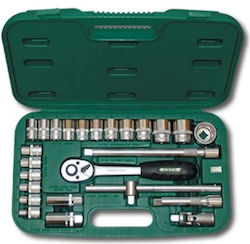 Honiton H4025 Ratschen- und Steckschlüssel-Set 1/2" 25 Stück