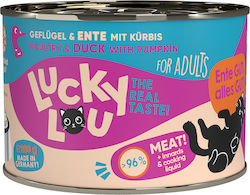 Lucky Lou Lifestage Nasses Katzenfutter für Katze mit Geflügel und Ente 200gr