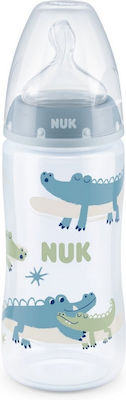 Nuk Plastikflasche Gegen Koliken mit Silikonsauger für 6-18 Monate Blue Krokodil 360ml 1Stück