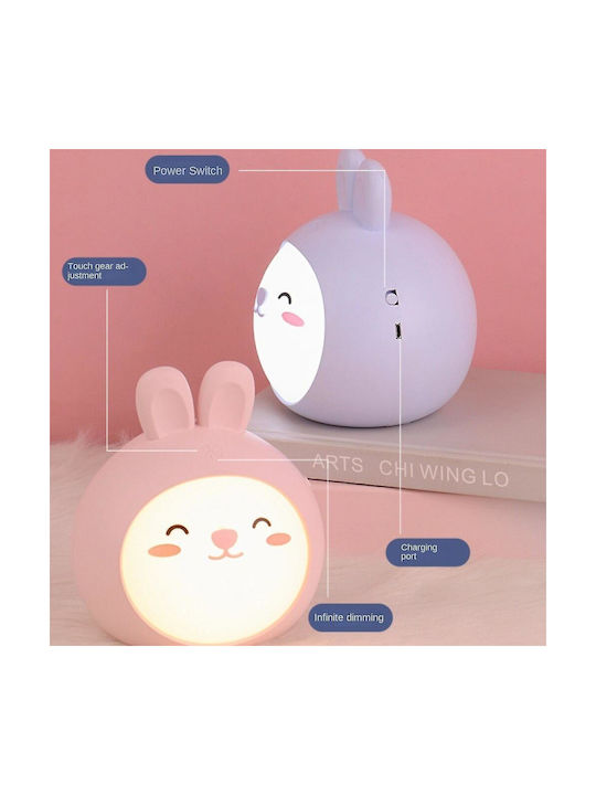 Lampă decorativă pentru copii Atingere Roz 14x12.5cm